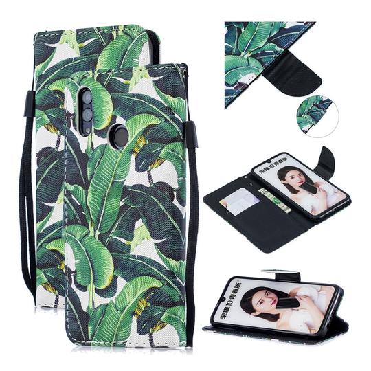 Huawei P Smart 2019 pattern leather case - Banana Tree