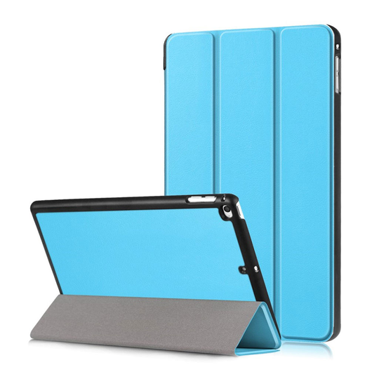 iPad Mini (2019) tri-fold nahkainen suojakotelo - Vaaleansininen