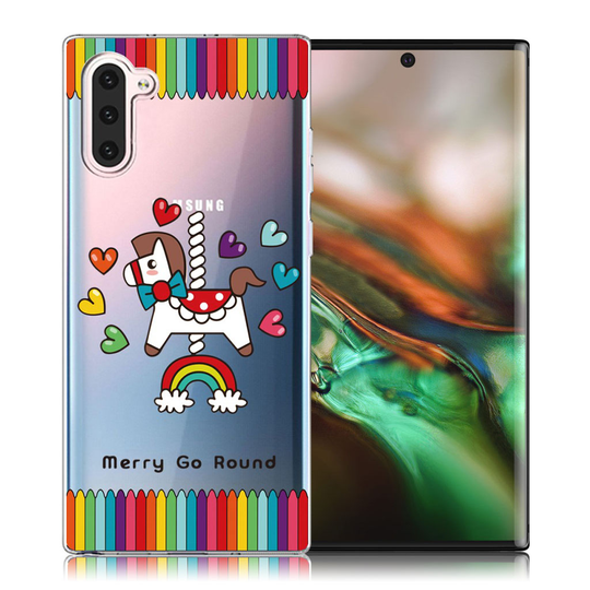 Deco Samsung Galaxy Note 10 kuoret - Yksisarvinen ja Rakkaus Sydämet