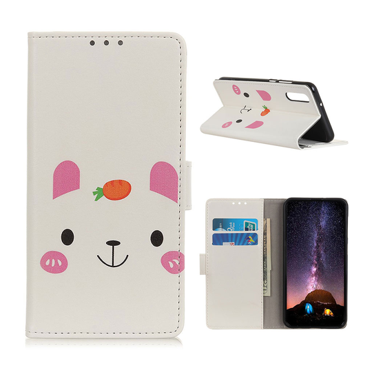 Samsung Galaxy A50 pattern printing leather case - Cute Animal