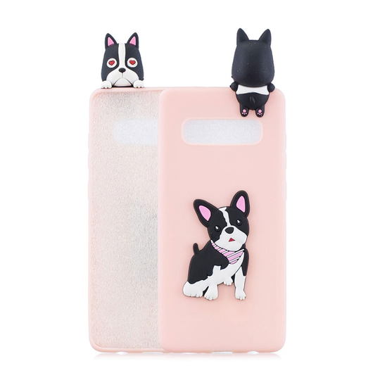 Samsung Galaxy S10 3D kuvio pehmeä suojakotelo - Koira