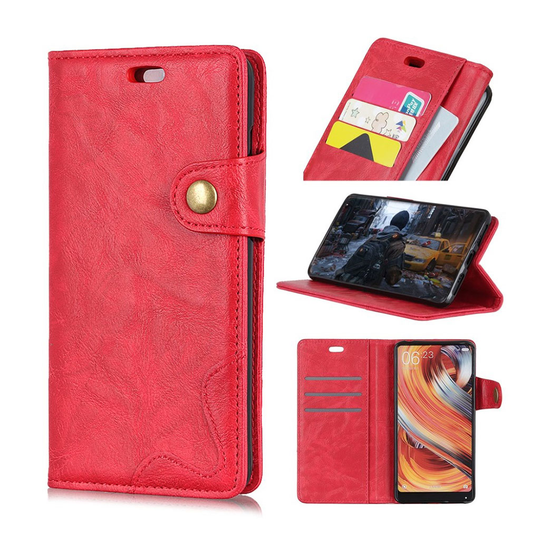 Sony Xperia 10 S-Shape leather case - Red