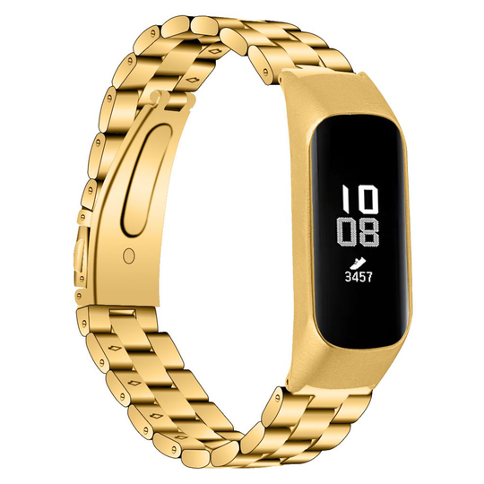 Samsung Galaxy Fit e three beads stainless steel watch band - Gold