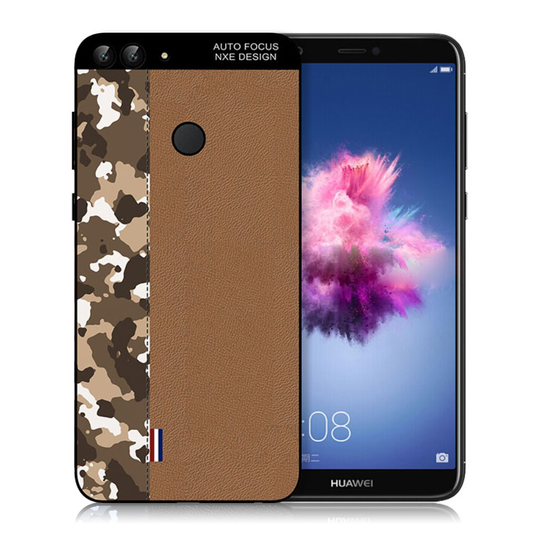 NXE Huawei P Smart naamioväritys kuvioinen suojakotelo - Ruskea naamioväritys / Ruskea
