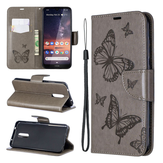 Butterfly Nokia 3.2 kotelot - Harmaa