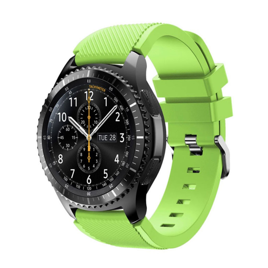 Samsung Gear S3 Trendikäs Joustava Silikoni Kellon Ranneke - Vaaleanvihreä