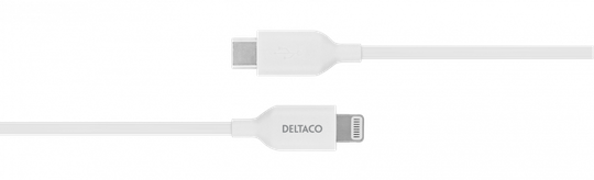 Kaapeli, Jonka Yhdessä Päässä On USB-C-liitin Ja Toisessa Lightning-liitin. Tuote Soveltuu Mm. I