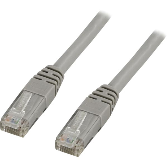 U/UTP Cat6 Laitekaapeli, 1,5m, 250MHz, Delta-sertifioitu, LSZH, Harmaa