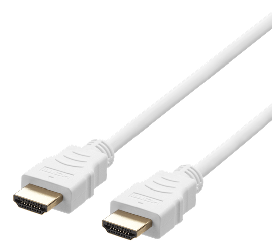 Ultranopea HDMI-kaapeli, 2 M, EARC, QMS, 8K Taajuudella 60 Hz, 4K Taajuudella 120 Hz, Valkoinen