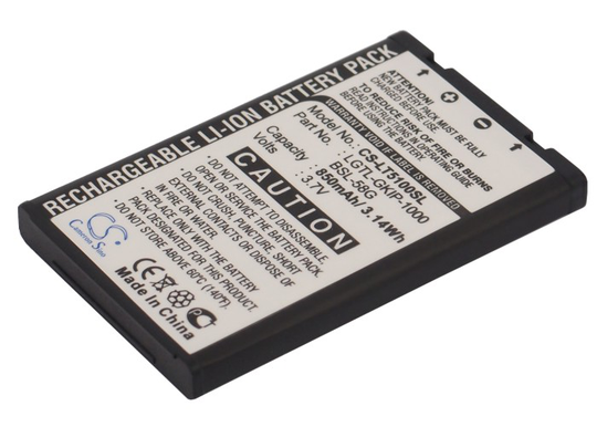 LG T5100 A7110 G920 M4300 L5100 G650 C3100 MG200 ME500 C3350 C3400 C2100 C1600 akku 850 mAh