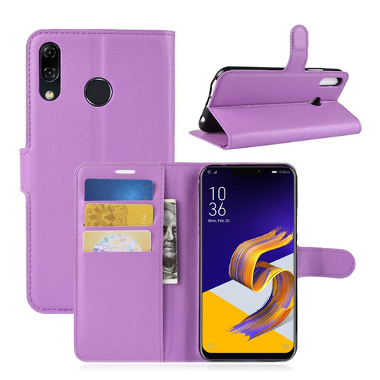 Asus ZenFone 5 (ZE620KL) Liitsihedelmän Jyväinen PU Nahkinen Lompakko Suojakotelo - Violetti