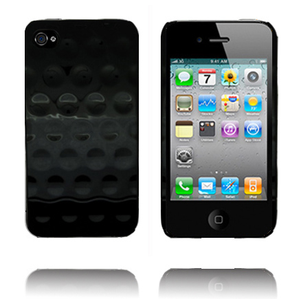 Airo Chrome (Musta) iPhone 4 Suojakuori Standillä