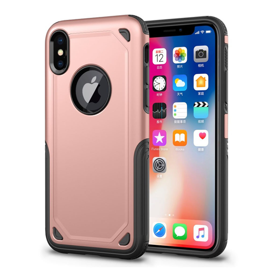 iPhone X tyylikäs suojakuori - Ruusukulta