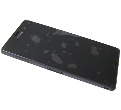 Etupaneeli kosketuspaneelilla ja LCD Näyttö Sony D6603/ D6643/ D6653 Xperia Z3 - musta (Alkuperäinen)