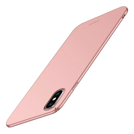 iPhone XS MOFI kova ja ohut himmeä muovinen takasuoja kuori - Ruusu Kulta
