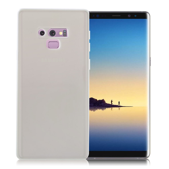 Samsung Galaxy Note9 Pehmeä Matta Pintainen Muovi Takasuoja Kuori - Valkoinen