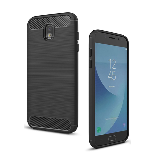 Samsung Galaxy J5 (2017) hiilitekstuurinen suojakuori - Musta