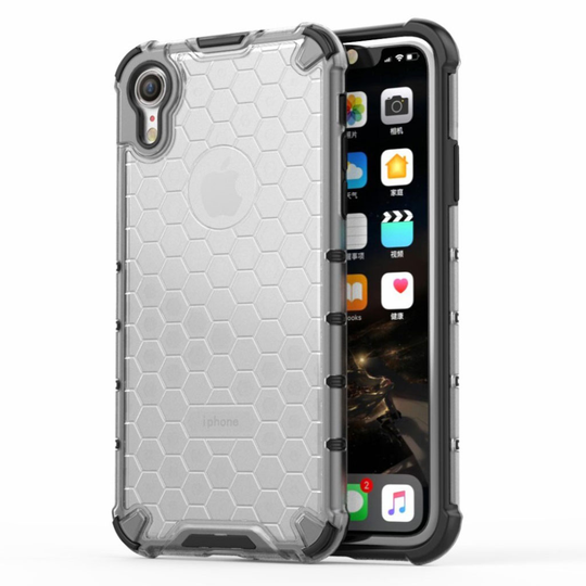 Bofink Honeycomb iPhone Xr kuoret - Harmaa