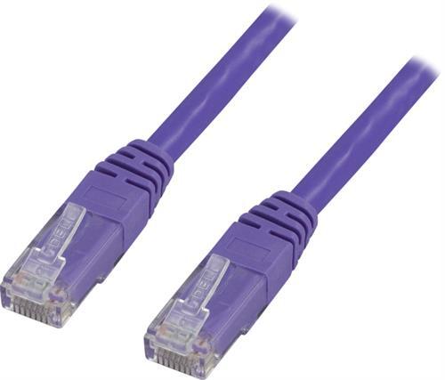 U/UTP Cat6 Laitekaapeli, 7m, 250MHz, Delta-sertifioitu, LSZH, Lila