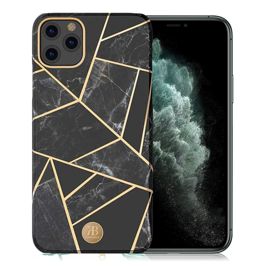 Kingxbar iPhone 11 Pro Max Case - Black Pattern