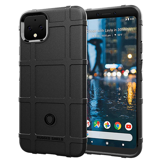 Rugged Shield Google Pixel 4 XL kuoret - Musta