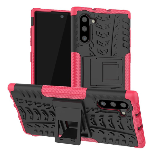 Offroad Samsung Galax Note 10 kuoret - Musta / Ruusu