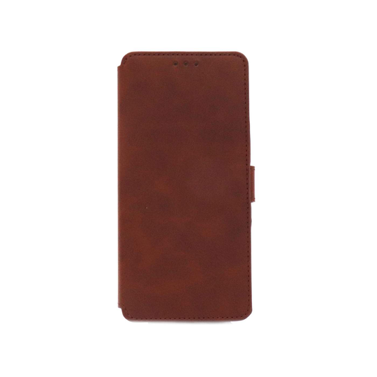 NovaNL Bookcase Volume 1.0 suojakotelo Samsung Galaxy A11 - ruskea