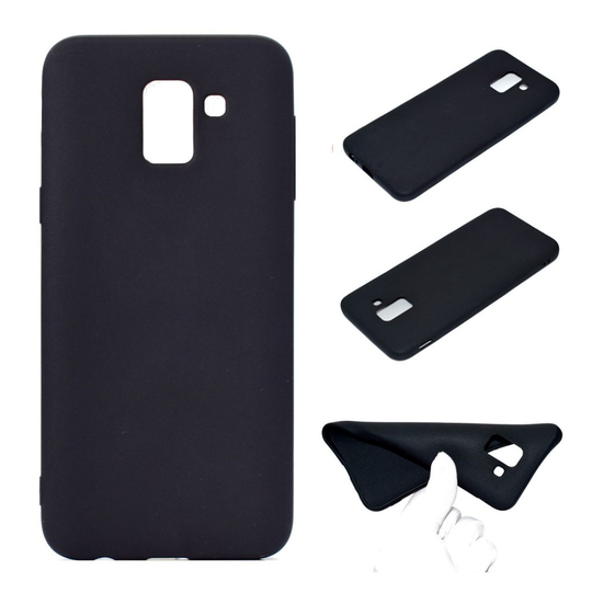 Samsung Galaxy J6 (2018) Pehmeä Himmeä TPU Takasuoja Kuori Puhelimelle - Musta