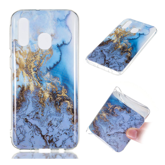 Samsung Galaxy A40 simple marble pattern case - Style J
