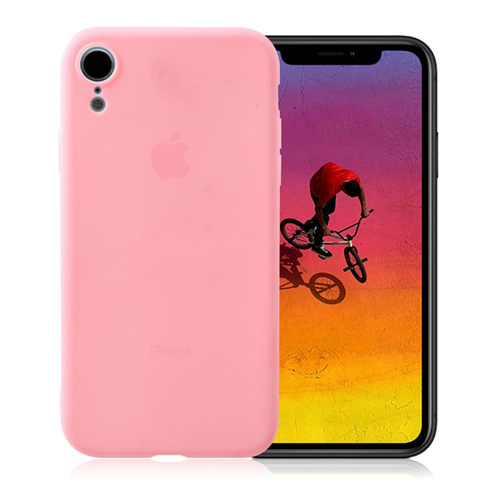 iPhone Xr Sormejälki Hylkivä Matta Pintainen Pehmeä Muovinen Takasuoja Kuori - Pinkki