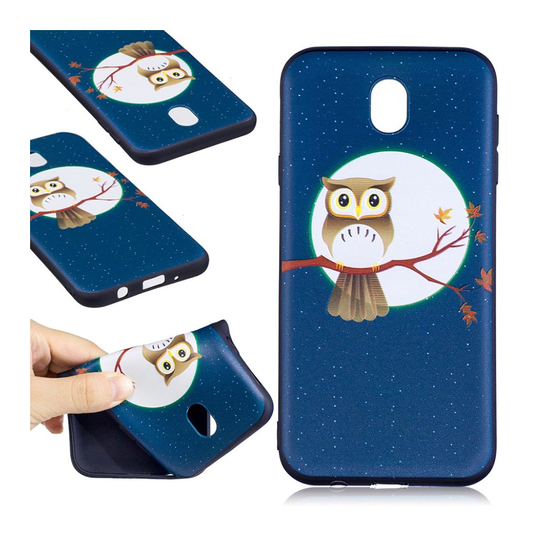 Samsung Galaxy J7 (2017) trendikäs suojakuori - Pöllö oksalla