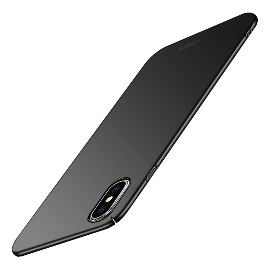 iPhone XS MOFI kova ja ohut himmeä muovinen takasuoja kuori - Musta