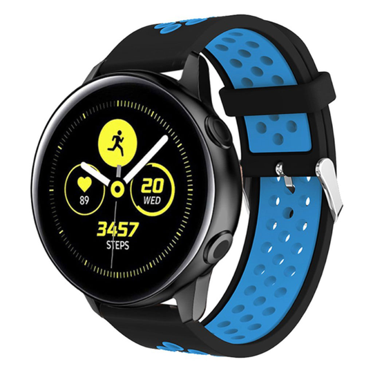 Samsung Galaxy Watch Active two-color durable watch band - Black / Blue