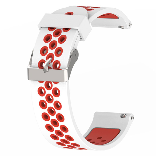 Samsung Galaxy Watch Active two-color durable watch band - White / Red