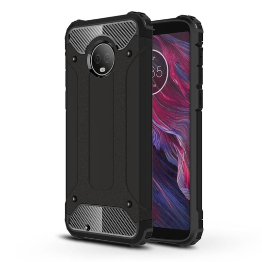 Motorola Moto G6 armor guard hybrid case - Black