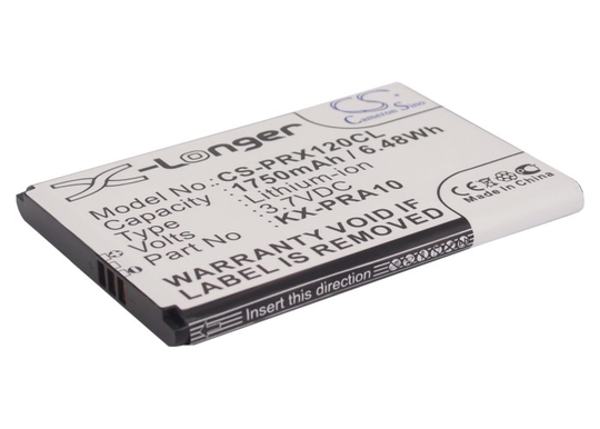 Panasonic KX-PRX110 KX-PRX110GW KX-PRX120 Langaton puheline Akku