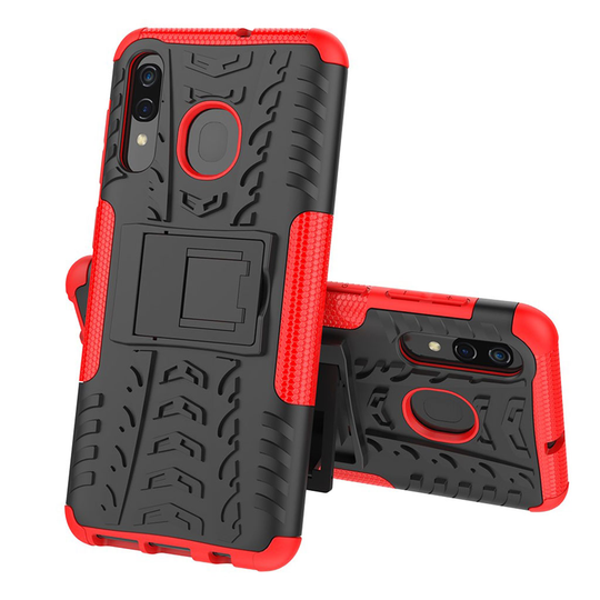 Offroad Samsung Galaxy A30 kuoret - Punainen