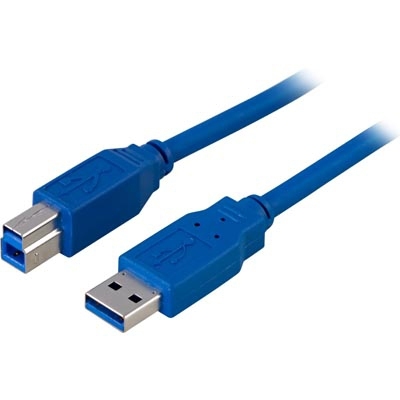 USB 3.0 Kaapeli, A Ur - B Ur, 2m, Sininen