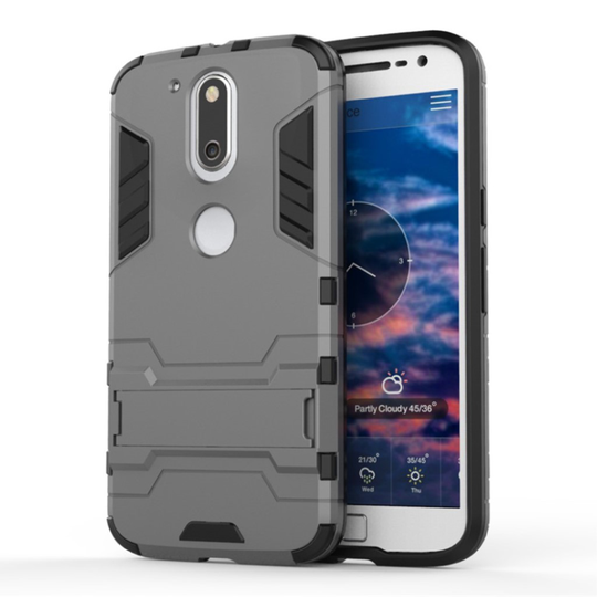 Freydis Motorola Moto G4 / G4 Plus Joustava Muovikuori - Harmaa