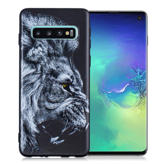 Samsung Galaxy S10 printtikuosi suojakotelo - Leijona