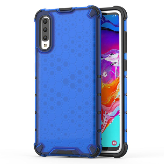 Bofink Honeycomb Samsung Galaxy A70 kuoret - Sininen