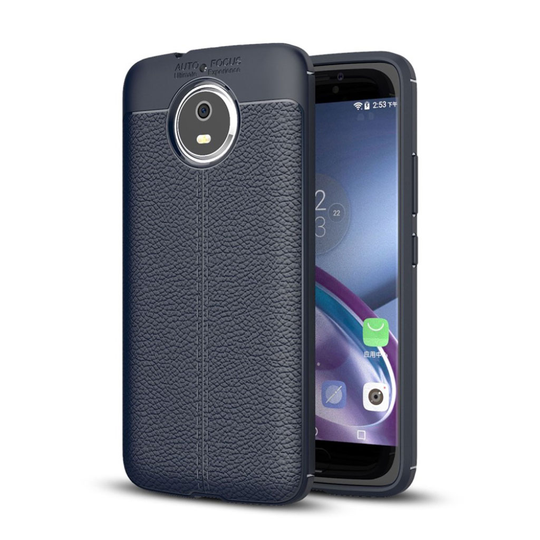Motorola Moto G5S litsipintainen suojakuori - Tummansininen