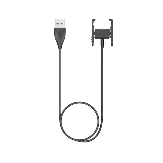 Fitbit Charge 2 laadukas USB latauskaapeli - Musta