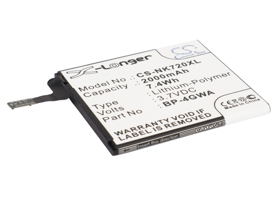 Nokia BP-4GWA Lumia 625 Lumia 720 yhteensopiva akku 2000 mAh