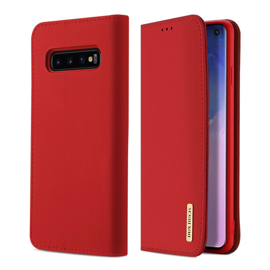 DUX DUCIS Samsung Galaxy S10 leather case - Red