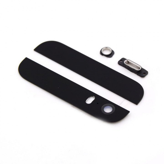 iPhone 5S Takakannen lasit / Takakameran linssi - Musta