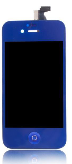 iPhone 4 LCD-näyttö + kosketuspaneeli - Tummansininen