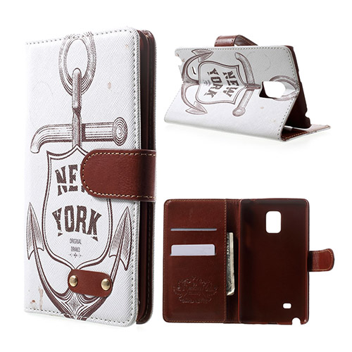 Hagerup (New York Ankkuri) Samsung Galaxy Note Edge Nahkakotelo