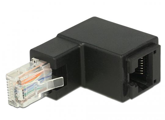 With This Adapter By Delock The RJ45 Jack Of A Device Can Be Angled By 90°. This Makes It Easier To