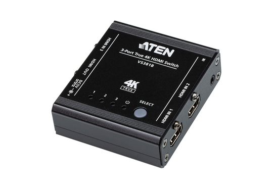 3-Port True HDMI Switch With IR Control And Pass-Through